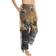 thumbnail image 2 of Band Music Gorillaz Women's Pajama Pants Lounge Daily Novelty Cozy Sleep Bottoms Pants Sleepwear With Pockets, 2 of 8
