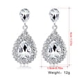 thumbnail image 4 of Xihbxyly Pendientes de Cristal, Diseño de Aro Único, Elegantes Detalles de Diamantes de Imitación, Accesorio de Moda, Ideal para Fiestas de Noche y Bodas, Un Regalo Elegante para Mujer., 4 of 7