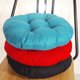thumbnail image 5 of Coussin de Chaise Rond Epais, Couleur Unie Ensemble de 2 Galette de Chaise Confortable Lin Tatami Respirant Coussins de Chaise pour Intérieur Extérieur Jardin Patio (Noir,40x40x9cm), 5 of 5