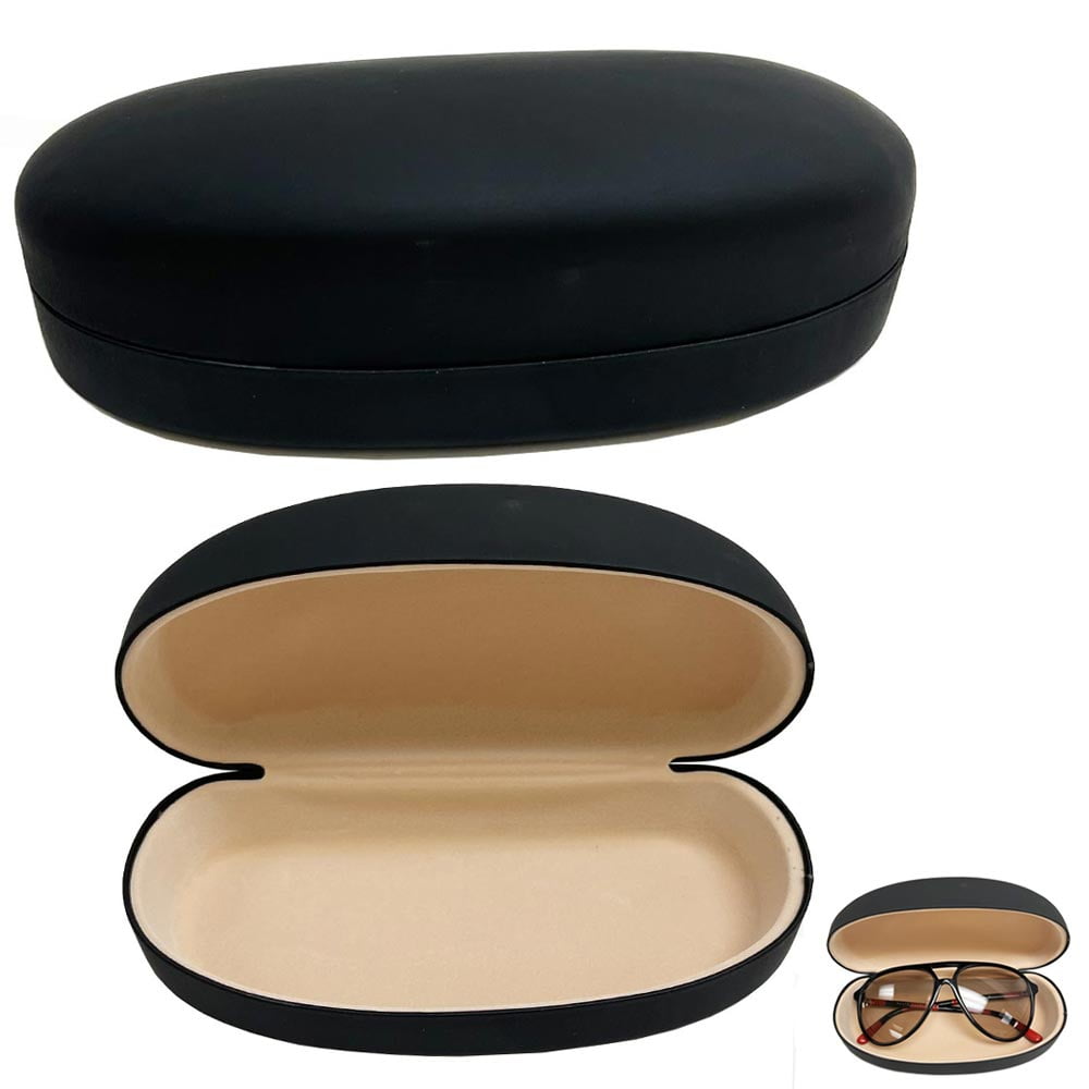 Hard Shell Sunglasses Case Classic Extra Large Eyeglasses Protective Case Black
