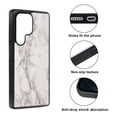 thumbnail image 2 of WIRESTER Shockproof Soft Rubber Cover Case for Samsung Galaxy S25 Ultra 6.8" 2025, Cream Stone Marble, 2 of 5