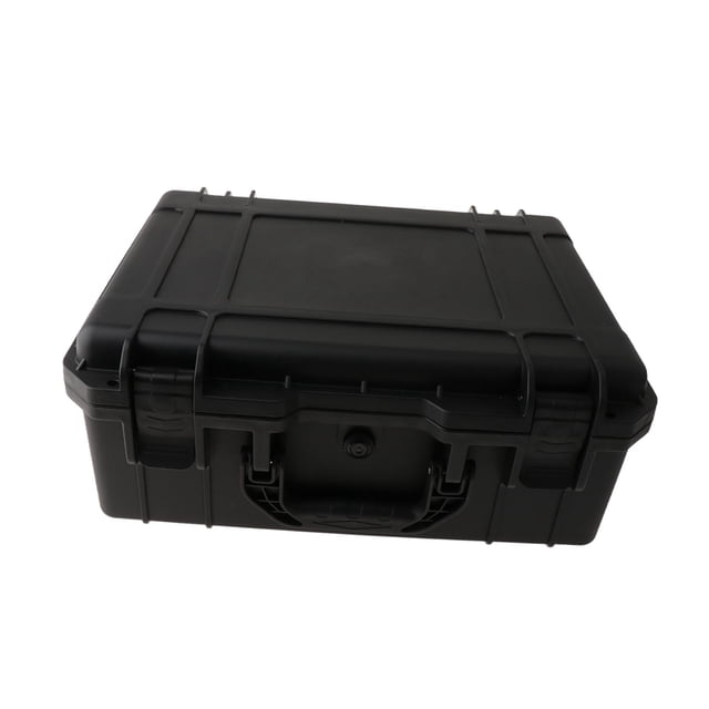 Caja de herramientas impermeable, resistente con interior de espuma, caja de almacenamiento multiusos portátil. 41x33x17cm