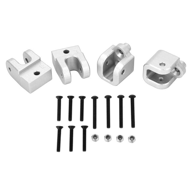 RC Tie Rod Mount, Apparence Exquise 4PCS Match Parfait RC Voiture Essieu Ensemble pour 1/10 Télécommande Voiture Rouge, Bleu Foncé, Argent