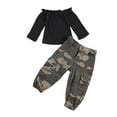 thumbnail image 1 of SUNSIOM Baby Girls Autumn Clothes Set Off Shoulder Tops + Long Pants, 1 of 9