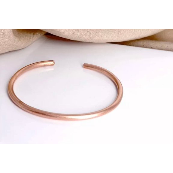 Pure Solid Copper Cuff Bracelet For Women and Men Arthritis Copper Bangle