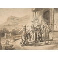 thumbnail image 3 of Nicolaes Maes 24x18 Black Modern Framed Museum Art Print Titled - Jacob Receiving Joseph's Blood-Stained Cloak (ca. 1653), 3 of 5