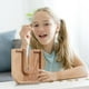 thumbnail image 5 of Piggy-Bank for Kids Boys Girls Large Piggy Banks 26 English Alphabet Letter,Personalized Wooden,Transparent Money Saving Box (1 Pc), 5 of 9