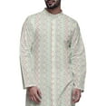thumbnail image 4 of Atasi Printed Long Sleeve Kurta With Pajama Set For Men Summer Clothing, 4 of 4