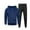 01 Navy, variant on guisaled Men's Tracksuits Solid Color Workout Athletic Jogging Sweatsuit 2 Piece Casual Long Sleeve Hoodie Sweatpant Set
