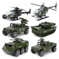thumbnail image 1 of Estbridge 6Pcs 1/87 Diecast Special Polices Fire Truck Sliding Car Model Kids Toy Gift Fire Car, 1 of 5