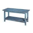 thumbnail image 5 of Alaterre Furniture Country Cottage Coat Hooks and Bench Set, Blue Antique Finish, 5 of 9