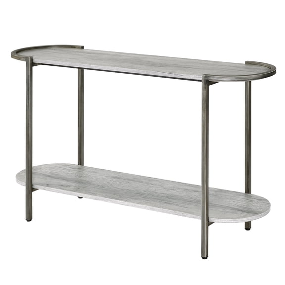 Furniture of America Knott 1-Shelf Console Table, Light Gray
