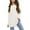 White, variant on Ohufall Kids Long Sleeve T-Shirts for Girls 3-14 Years, Cute Solid Causal Crew Neck Blouse with Thumbhole Teen Girls Stretch Loose Pullover Tunic Tops