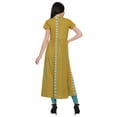 thumbnail image 3 of Moomaya Kurta à Manches Courtes Imprimée pour Femmes, Fente avant, Vêtements d'Été, 3 of 5