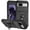 Black, variant on Fashion Case with Holder Stander Kickstand Drop Resistant Shockproof Case For Google Pixel 8A