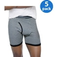 thumbnail image 4 of Men's FreshIQ Comfort Flex Waistband Striped Boxer Brief 5-Pack, 4 of 6