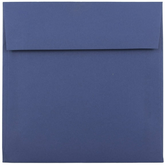 JAM Paper 6 x 6 Square Envelopes, Dark Blue, 25/Pack