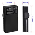 thumbnail image 3 of Cargador de batería Kastar LCD Slim USB para Sony NP-BG1 NP-FG1, 3 of 5