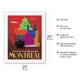 thumbnail image 2 of Montreal Canada - TCA (Trans-Canada Air Lines) - Air Canada - Vintage Airline Travel Poster by Egmond c.1960s - Fine Art Rolled Canvas Print 20in x 26in, 2 of 4