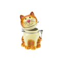 thumbnail image 4 of Contenedor de almacenamiento Boston Warehouse, tarro con bisagras para gatos sentados, 4 of 8