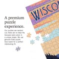 thumbnail image 5 of Lantern Press 1000 Piece Jigsaw Puzzle, Wisconsin Dells, Wisconsin, Canoe and Lake, 5 of 5