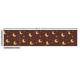 thumbnail image 3 of Ambesonne Boho Fabric by the Yard Upholstery, Cartoon Sleeping Moon Stars, 1 Yard, Mustard Brown, 3 of 5