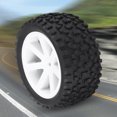 thumbnail image 1 of 12Mm Hex Rc Wheels 14Mm On Road Rc Tires Rubber 4Pcs 1 10 Rc Truck Rubber Tire Wheel Tyre For Zd Racing Buggy Crawler Car White, 1 of 8