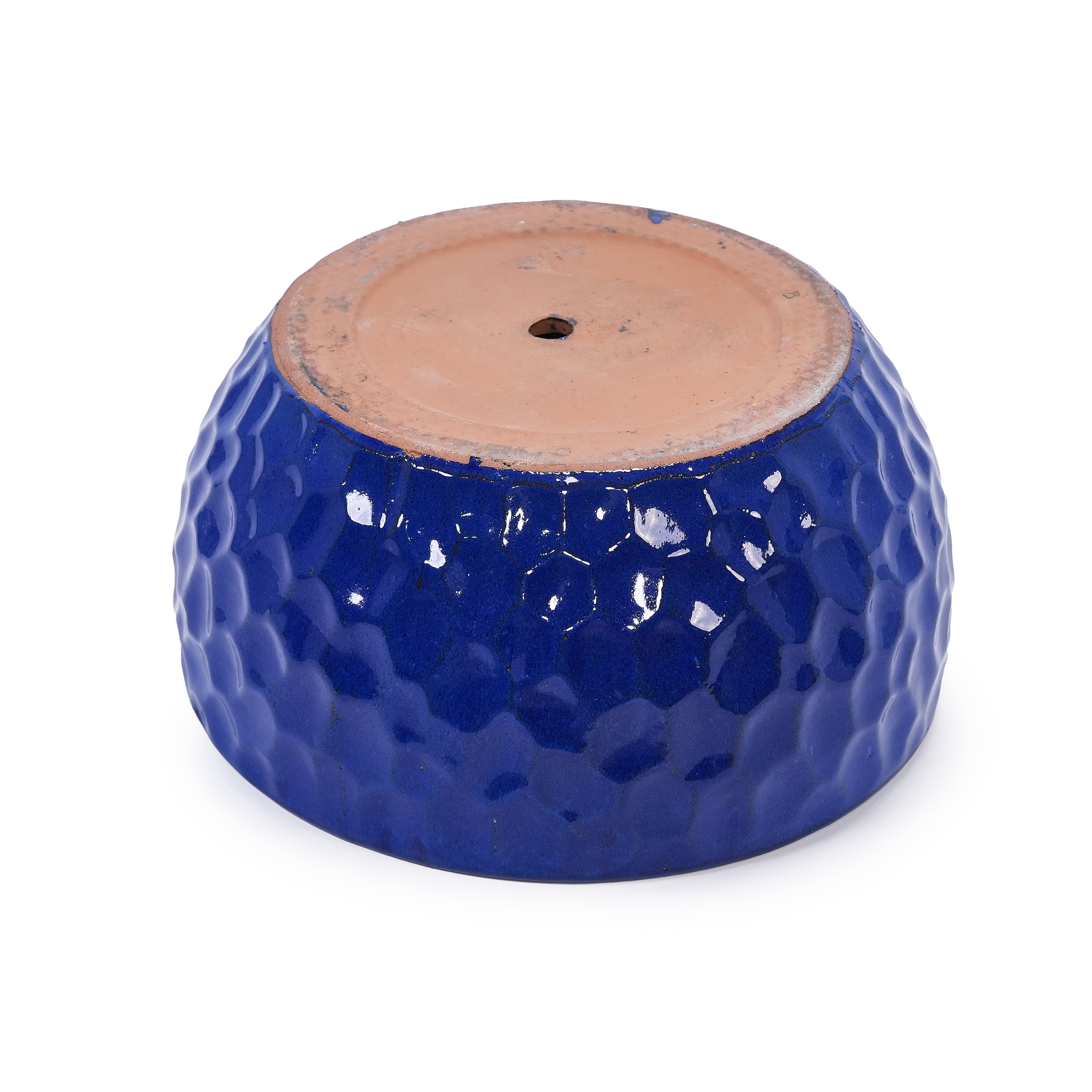 MAYEERTY 3 Pack Ceramic Planter Pot, Planter for Indoor Outdoor Patio, Garden, Antique Blue