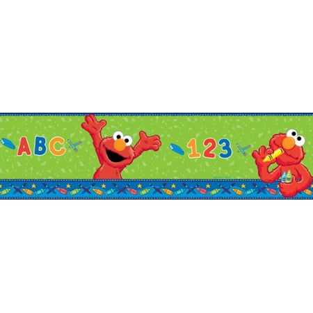 Blue Mountain SS026423 Sesame Street Self-Stick Wall Border - Time to Learn