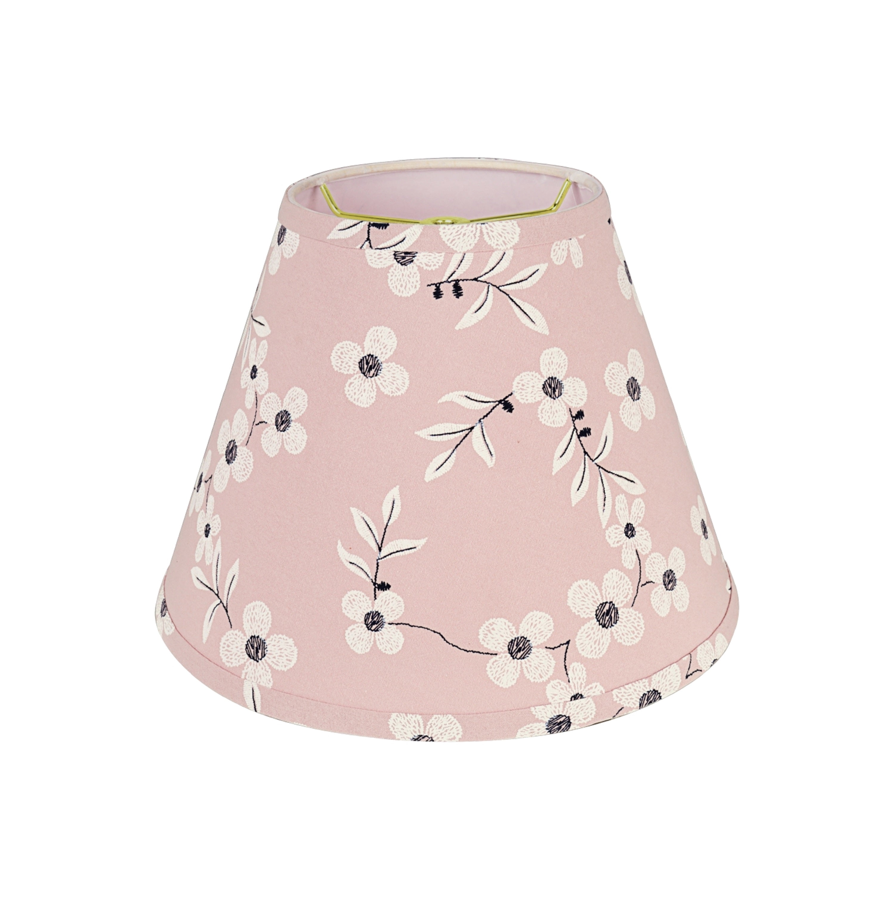 Aspen Creative 32633 Transitional Hardback Empire Shaped Spider Construction Lamp Shade in Pink, 12" wide (6" x 12" x 9")