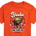 thumbnail image 3 of Star Wars - Valentine Yoda One For Me - Men's Short Sleeve Graphic T-Shirt, 3 of 5
