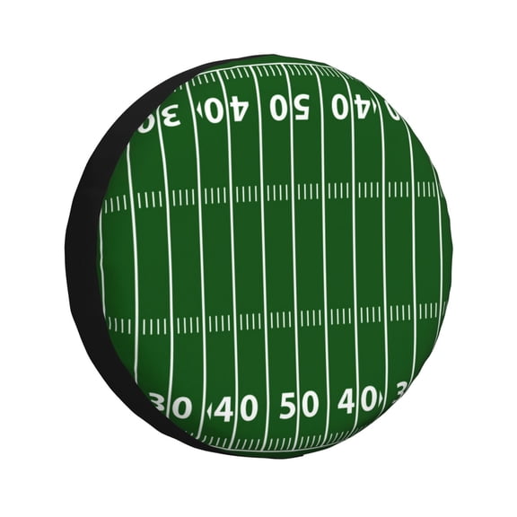Vsdgher American Football Field1 for Spare Tire Cover, Tire Wheel Protector Wheel Cover Fit for Truck,Trailer,RV,SUV,Camper and Most Vehicle-14 inch