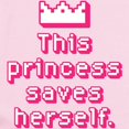 thumbnail image 2 of CafePress - This Princess Saves Herself Body Suit - Long Sleeve Cotton Baby Bodysuit, 2 of 4