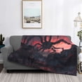 thumbnail image 2 of Rateoe Giant Monster Over City Pattern Flannel Throw Blanket, Ultra-soft Blanket for Bed, Couch, Car, Hypoallergenic Anti-pilling blanket-40"x30"(Horizontal), 2 of 6