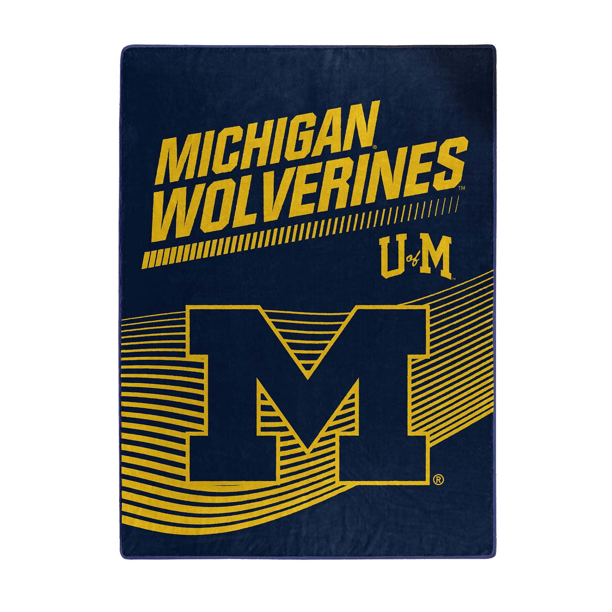 Michigan Wolverines Northwest NCAA Officially Licensed Raschel Throw Blanket - 60" x 80"