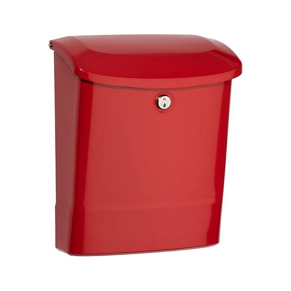 architectural mailboxes 2576r wall mount mailbox, medium, red