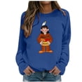 thumbnail image 1 of VBARHMQRT Chandails Courts pour Femmes Hiver Manches Longues Imprimé Chandail Sans Capuche pour Femmes, 1 of 4