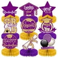 thumbnail image 2 of Desktop Dress Up Under $10 9Pcs Prom Night Honeycomb Centerpieces Prom 2025 Table Decorations Congrats Class Of 2025 Graduation Decorations For High School College Graduation Celebration Prom, 2 of 5