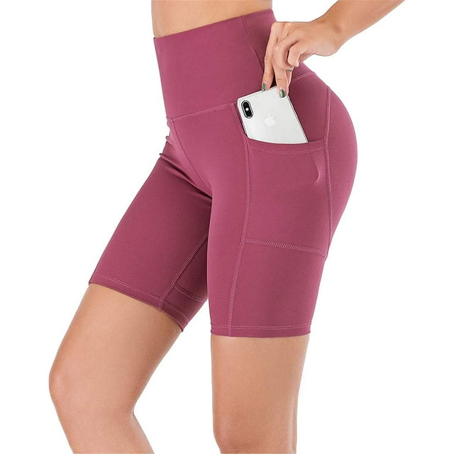 Women's High Waisted Yoga Pants with Pockets Tummy Control Workout Leggings