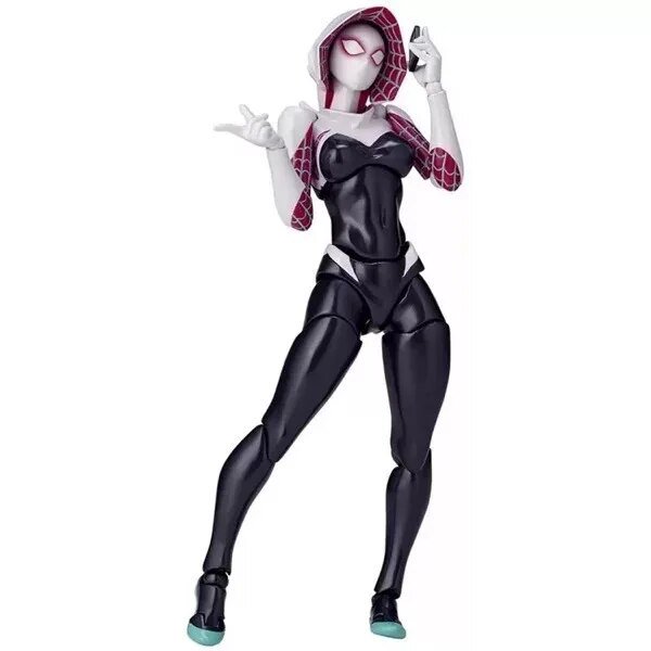 Figuras de acción de Spiderman ML, modelo de Peter Gwen Miles Morales, juguetes móviles de Spiderman, Into the Spider-Verse LIUWENJING unisex