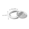 thumbnail image 4 of 24pcs Jar Airtight Lid Tin Jar Cover Canning Lids Jar Tin Split-type Lids Wide Mouth Bands Jar Cap Drinking Lids Ball Wide Mouth Jars Tinplate Silver, 4 of 9