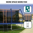 thumbnail image 6 of 10x16FT Rectangle Trampoline Outdoor, Recreational Trampolines with Football Bag, Enclosure Net and Ladder for Kids Adults, Square Bounce Gymnastics Trampoline, 1760LBS Load-Bearing, 6 of 9
