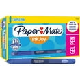 Paper Mate InkJoy Gel Pens, Medium Point (0.7mm), Dark Blue, Capped, 12
