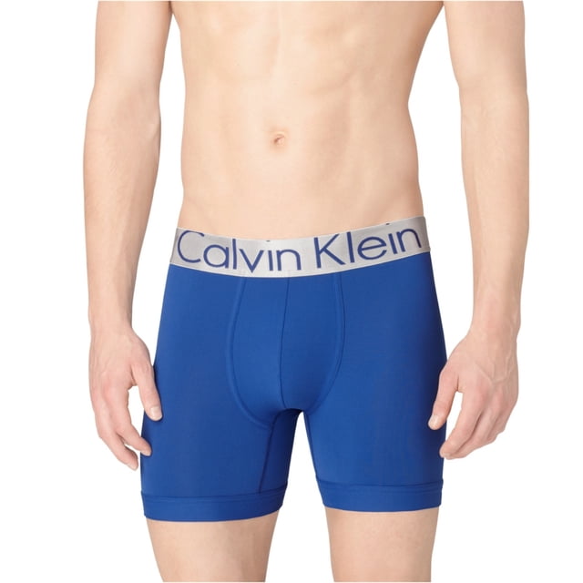 Calvin Klein - Calzoncillos bóxer de acero para hombre, color azul, mediano Calvin Klein Calzoncillos boxer