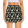 thumbnail image 3 of Picia Daisy Pattern Women's 2 in 1 Athletic Running Shorts High Waisted Workout Casual Gym Sweat Shorts with Comfy Liner Zipper Pockets-Medium, 3 of 9