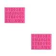 thumbnail image 1 of Yuarrent Suministros de moldes para fondant A-Z Letras en inglés Molde en relieve Molde de fundición de dulces para celebración Fabricación de Capital/Rosa 2piezas Yuarrent CBP269300, 1 of 6