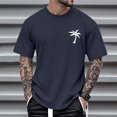 thumbnail image 6 of adaychics Hawaiian T Shirts for Men Tropical Palm Tree Casual Short Sleeve Graphic Tee Overszied Summer Tops for Dating, 6 of 8