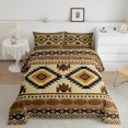 thumbnail image 2 of Feelyou Bohemian Triangle Print Queen Comforter Set, Mandala Hippie Aztec Bedding Sets, Teens Adult Women Men Reversible Bedding Comforter Set, Ultra Soft Bedroom Decor, 3pcs, 2 of 8