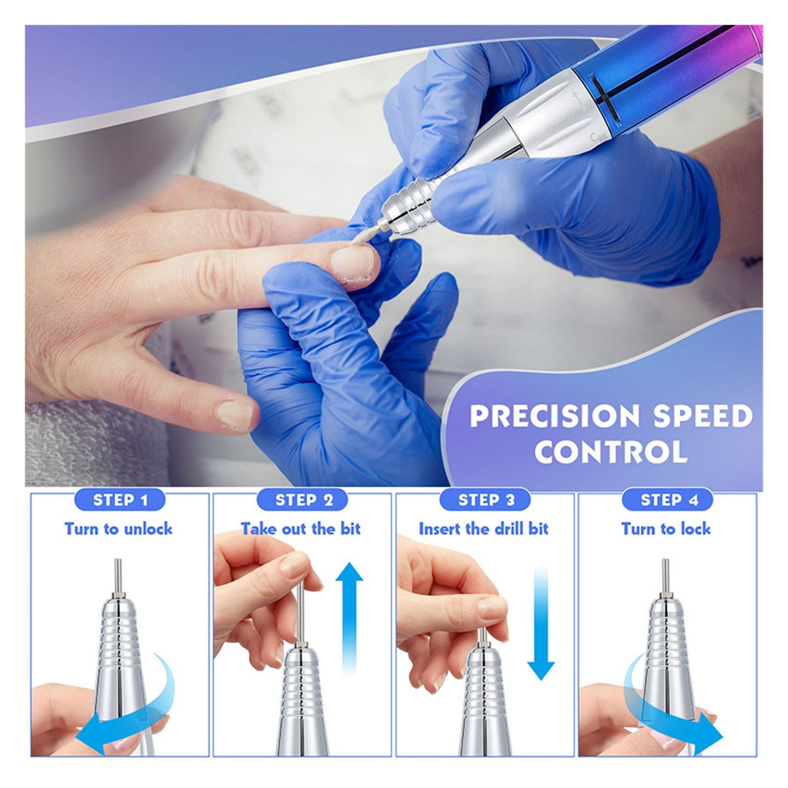 Brushless Electric Nail Sander 35000RPM Professional Portable Nail Drill For Polish Rechargeable Lathe Mill For Manicure