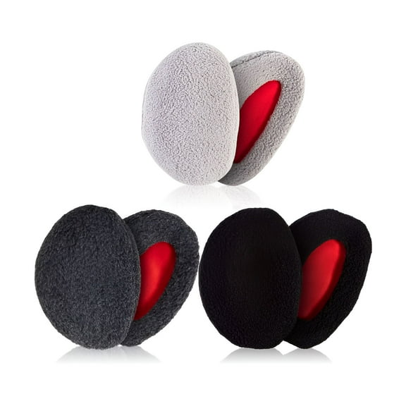 TELOLY 3 Pairs Ear Warmers Bandless Ear Muffs Unisex for Winter Outdoors